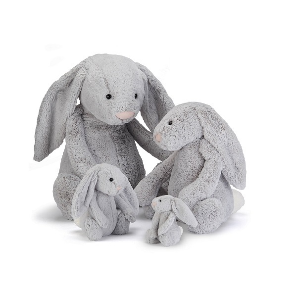 JellyCat Bashful Silver Bunny - Really Big (0m+)