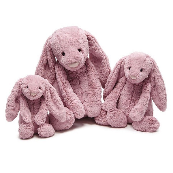 Bashful Curlie Bunny M ピンク Jellycat Bashful Luxe Bunny