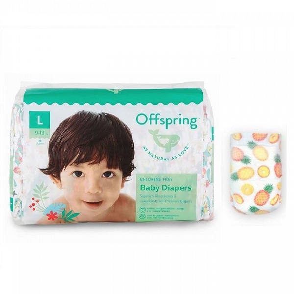 Offspring Fashion Diapers L (913 kg) 36pcs Pinehappy