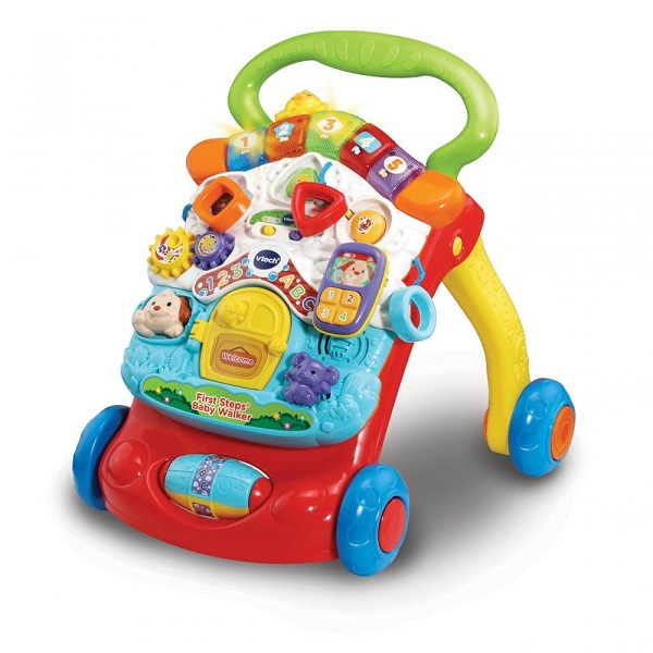 V-Tech Sit To Stand Stroll & Discovery Activity Walker - Red 6m+
